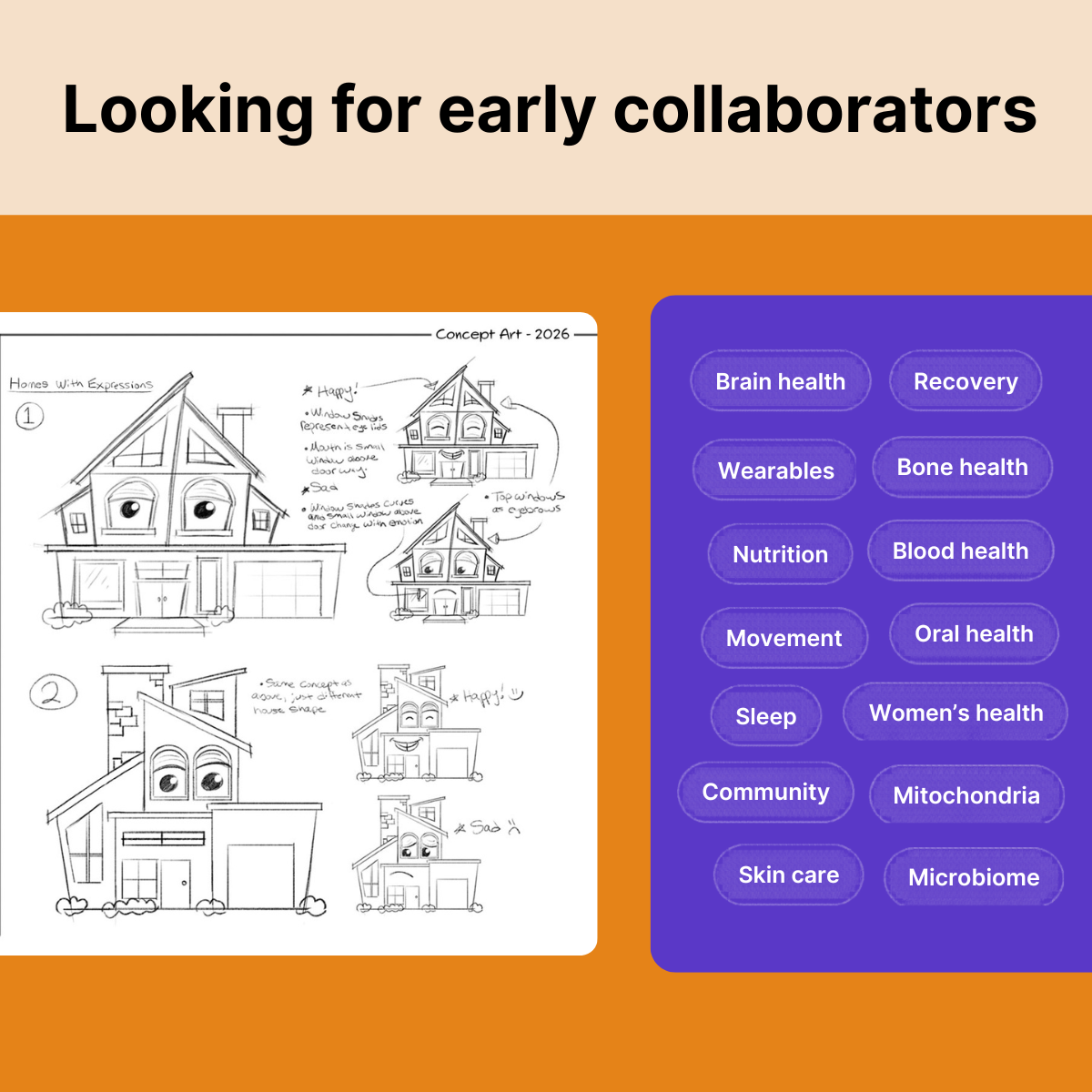 Looking for early collaborators artwork.